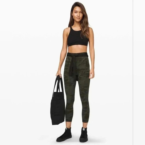 Lululemon Align Pant II 25"Incognito Camo Multi Gator Green